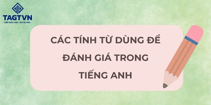 Những tính từ thường được dùng để đánh giá trong tiếng Anh là gì.