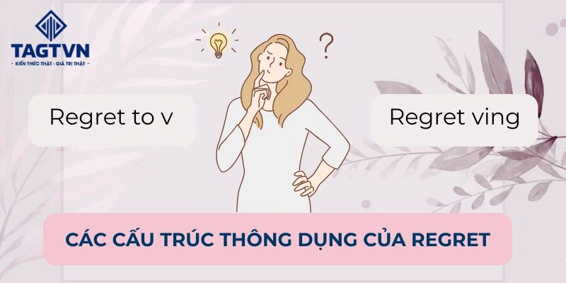 Regret có thể đi cùng với cả to V lẫn Ving.